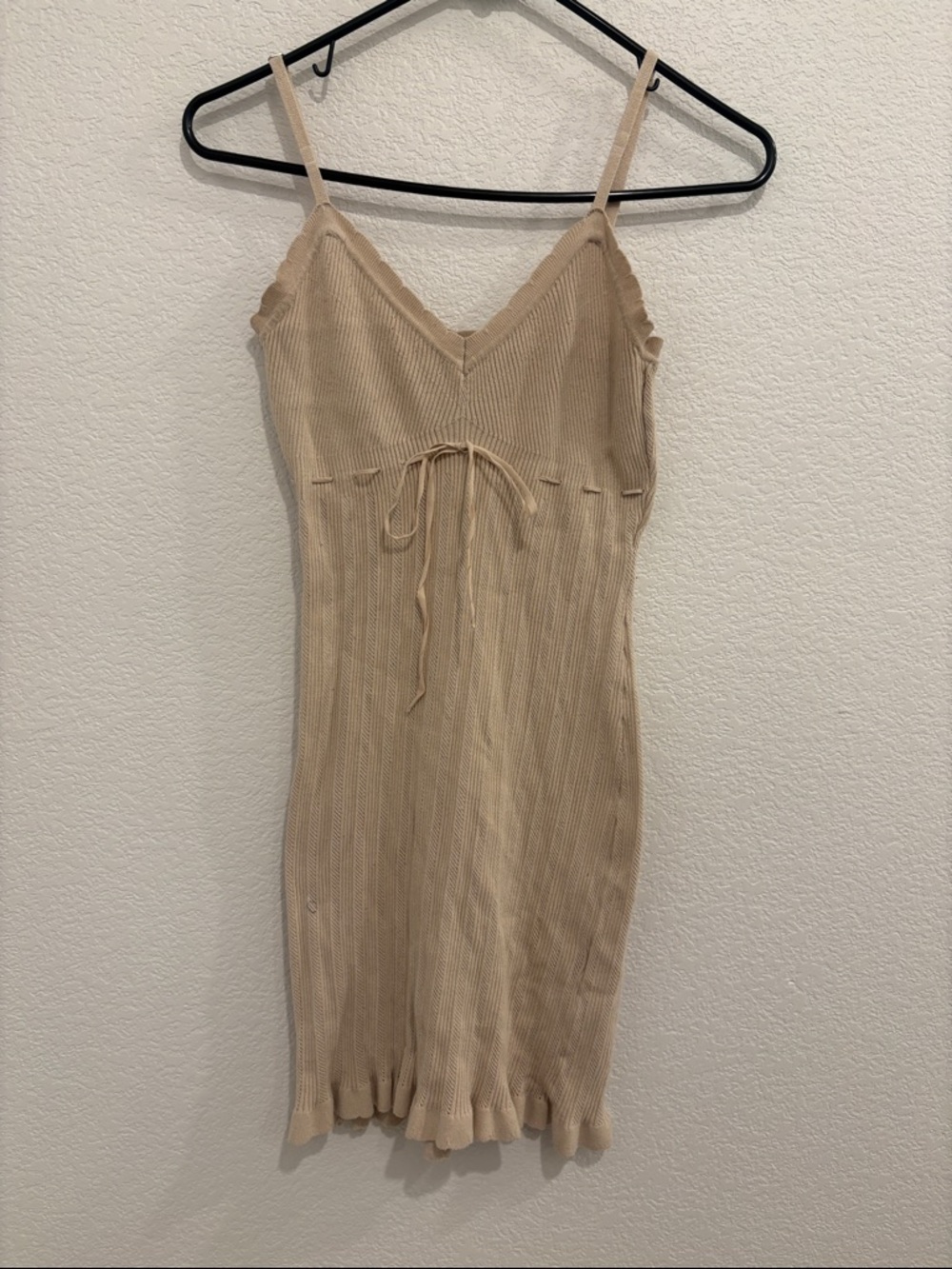 Forever 21 Beige Knit Midi Dress